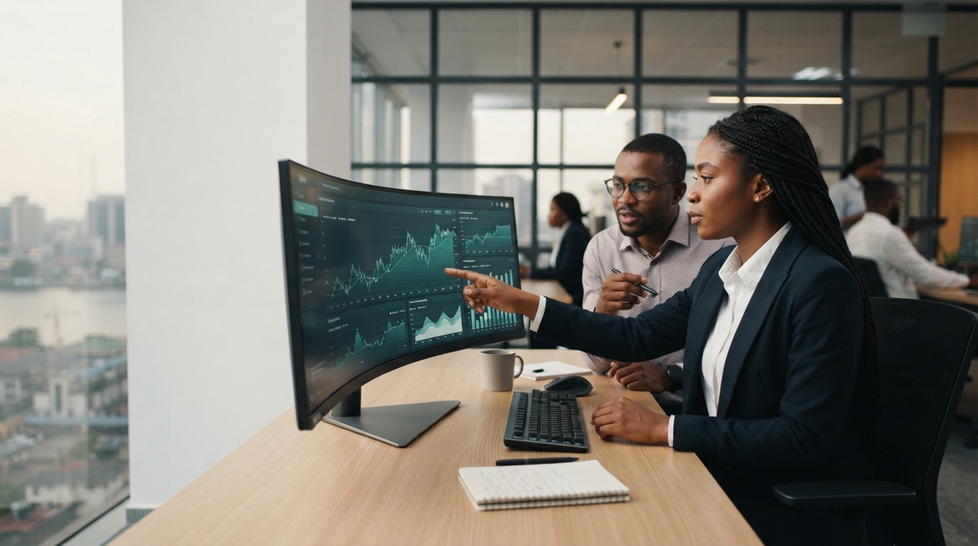 NairaRefinery AI dashboard interface used for financial data analysis